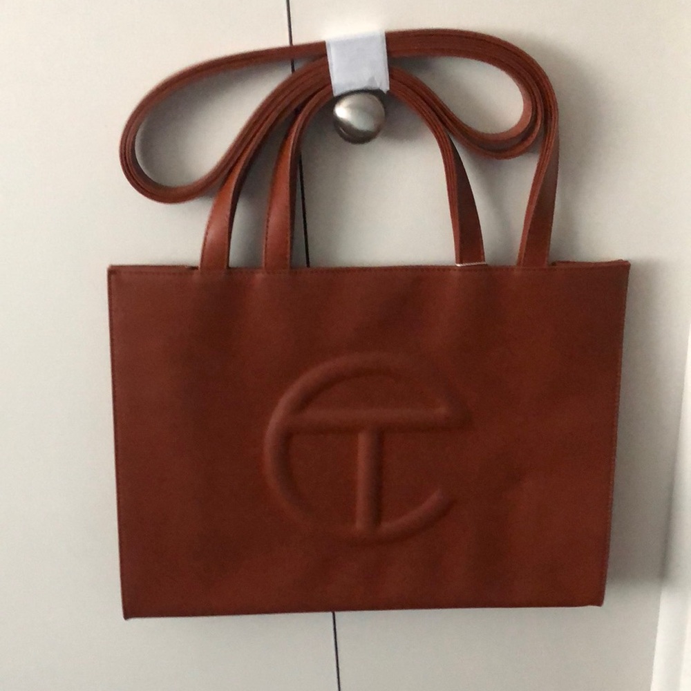 Telfar medium shopping bag. Never been used. Color Tan. New with tags